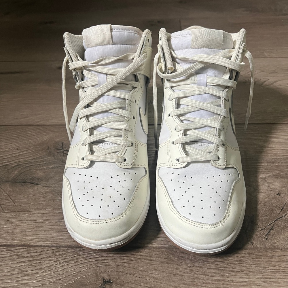 Nike Dunk High Sail Gum Women's Size 9.5 Mens 8 Two Tone White Cream